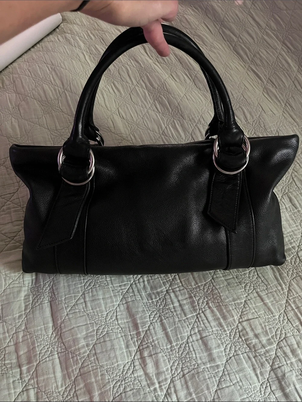 🍓TRADED🍓90s/Y2K EXPRESS Genuine Leather Satchel Handbag